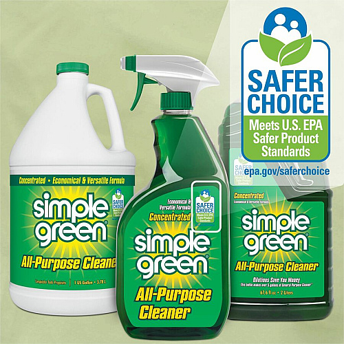 Simple Green All-Purpose Concentrated Cleaner For School, Government Facilities, University - Concentrate - Liquid - 32 fl oz (1 quart) - Original Scent - Non-abrasive, Non-flammable - Green - 1 Each (13033)