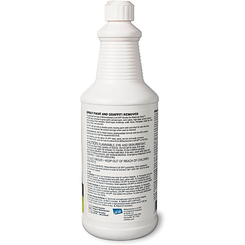Motsenbockers Lift Off Mötsenböcker's Lift Off Spray Paint/Graffiti Remover (4 32 fl oz (1 quart) - Environmentally Friendly, Water Based - White - 1 Each 1103)