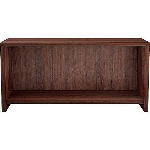 Lorell Essentials Series Wall-Mount Hutch 17" Height x 36" Width x 15" Depth, x 1" Thickness Bottom Panel, x 1" Thickness Side Panel, x 0.6" Thickness Back Panel - Band Edge - Material: Laminate - Finish: Espresso Laminate (LLR18240)