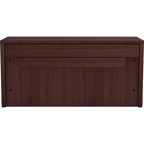 Lorell Essentials Series Wall-Mount Hutch 17" Height x 36" Width x 15" Depth, x 1" Thickness Bottom Panel, x 1" Thickness Side Panel, x 0.6" Thickness Back Panel - Band Edge - Material: Laminate - Finish: Espresso Laminate (LLR18240)