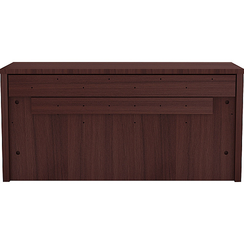 Lorell Essentials Series Wall-Mount Hutch 17" Height x 36" Width x 15" Depth, x 1" Thickness Bottom Panel, x 1" Thickness Side Panel, x 0.6" Thickness Back Panel - Band Edge - Material: Laminate - Finish: Espresso Laminate (LLR18240)