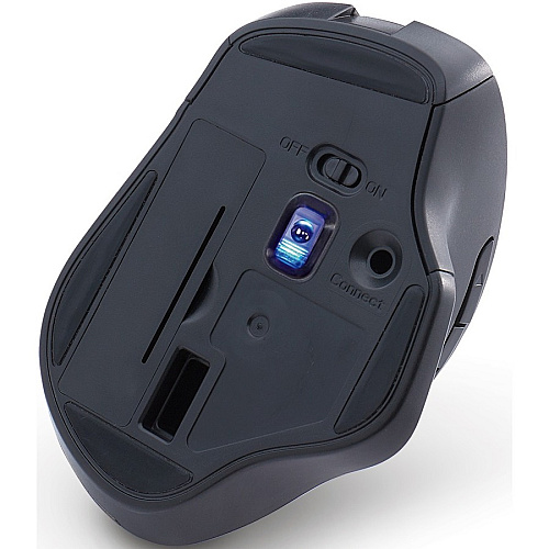 Verbatim Silent Ergonomic Wireless Blue LED Mouse - Dark Teal Blue LED/Optical - Wireless - Radio Frequency - 2.40 GHz - Dark Teal - USB - 1600 dpi - 6 Button(s) - 1 Each (70244)