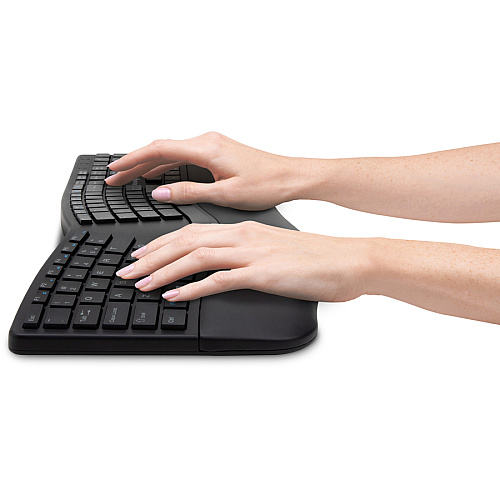 Kensington Pro Fit Ergo Wireless Keyboard/Mouse Wireless Bluetooth/RF - Wireless Bluetooth/RF - Compatible with Computer - 1 Each (75406)