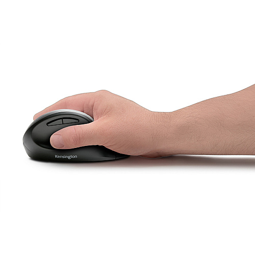 Kensington Pro Fit Ergo Wireless Mouse Wireless - Bluetooth/Radio Frequency - 2.40 GHz - Black - USB - 1600 dpi - 5 Button(s) - 1 Each (75404)
