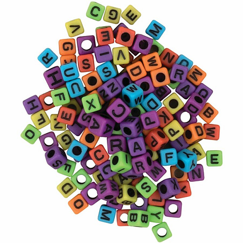 Pacon&reg; Alphabet Beads Alphabet Bead - Rainbow (3256)