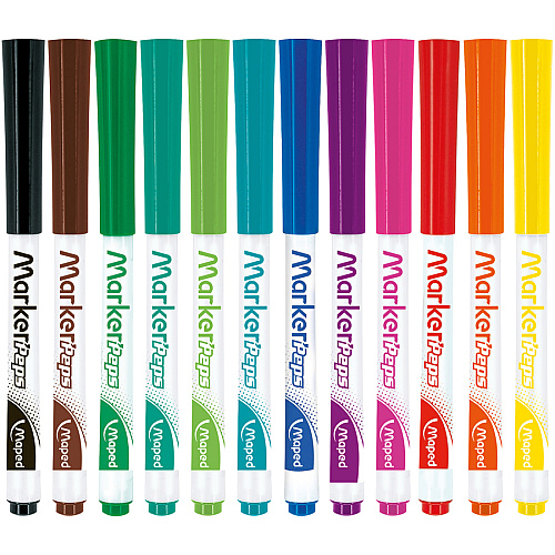Helix Whiteboard Markers 1.4986 mm Fine Bullet Marker Point - Erasable - Assorted Ink - 168 / Box (741804)
