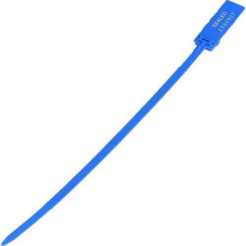 Tatco Security Seals 0.3" Width x 13.5" Length - Blue - 100 / Pack (26300)