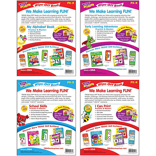 Trend Wipe-off Book Learning Fun Book Set Printed Book Book (94913)