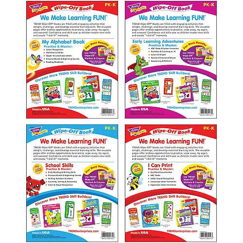 Trend Wipe-off Book Learning Fun Book Set Printed Book Book (94913)