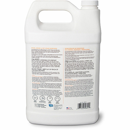 Motsenbockers Lift Off Mötsenböcker's Lift Off Food/Drink/Pet Stain Remover (4 128 fl oz (4 quart) - Environmentally Friendly - White Bottle - 4 / Carton 0601CT)