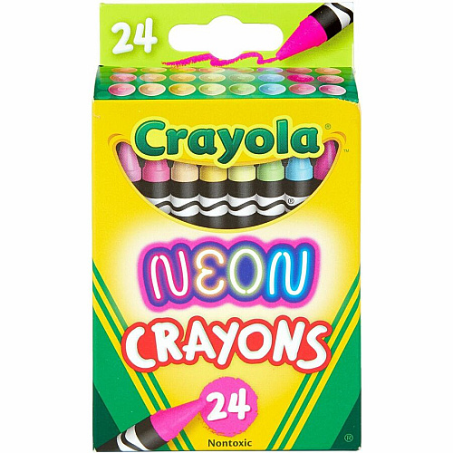 Crayola Neon Crayons Neon - 24 / Pack (523410)