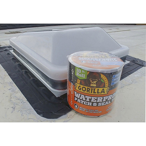 Gorilla Glue Gorilla Waterproof Patch & Seal Tape 10 ft Length x 4" Width - Black - 1 Each (4612502)