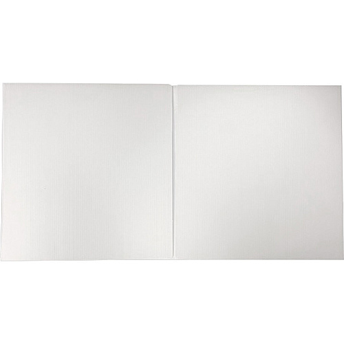 Flipside Products Flipside Tri-fold StudyCarrel 12" Height x 48" Width x 1.10" Length - White - Plastic - 12 / Pack (1997212)