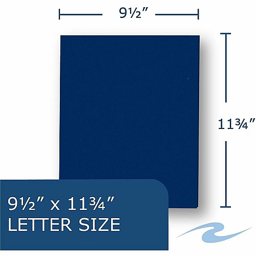 Roaring Spring Letter Pocket Folder 8 1/2" x 11" - 50 Sheets Capacity - 2 Internal Pocket - 12 pt. - Assorted - 1 Carton (36664CS)