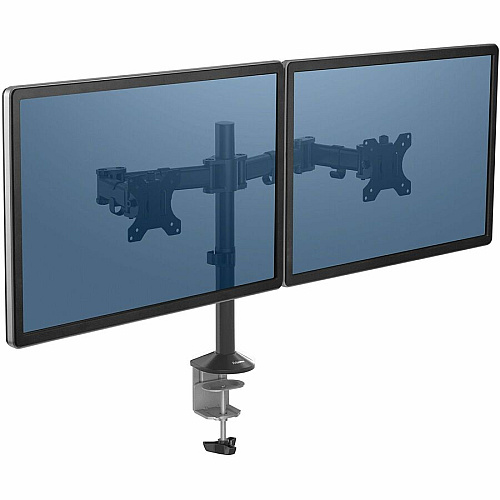 Fellowes Reflex Dual Monitor Arm 2 Display(s) Supported - 30" Screen Support - 48 lb Load Capacity - 1 Each (8502601)