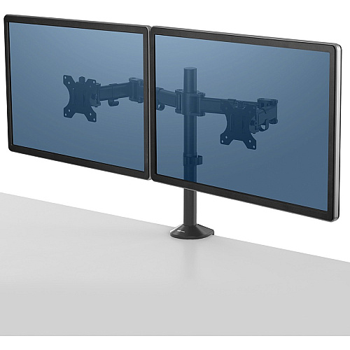 Fellowes Reflex Dual Monitor Arm 2 Display(s) Supported - 30" Screen Support - 48 lb Load Capacity - 1 Each (8502601)