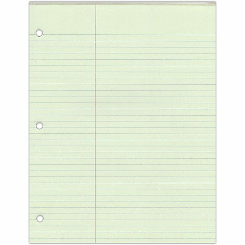 Roaring Spring Law Ruled Gummed Glue Top Legal Pads 50 Sheets - 100 Pages - Printed - Glued - Both Side Ruling Surface - Legal Ruled Red Margin - 3 Hole(s) - 15 lb Basis Weight - 56 g/m² Grammage - 11" x 8 1/2" Sheet Size - 0.25" Height x 8 (95134CS)