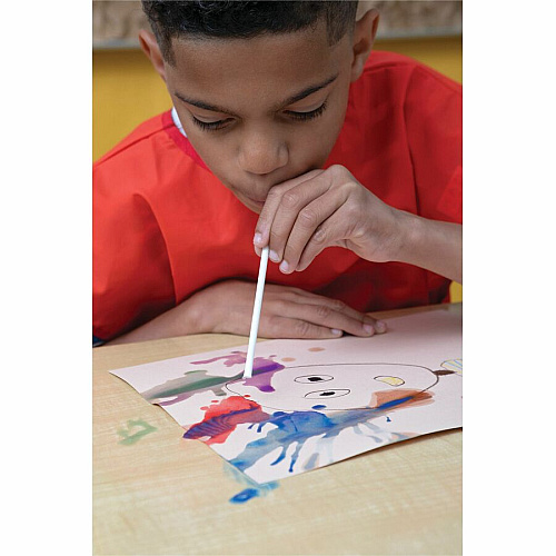 Creativity Street Artstraws Paper Tubes Art Project, Craft Project - 16" Height x 0.15" Width x 0.15" Length - Assorted - Paper - 300 / Box (AC9017)