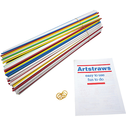 Creativity Street Artstraws Paper Tubes Art Project, Craft Project - 16" Height x 0.15" Width x 0.15" Length - Assorted - Paper - 300 / Box (AC9017)