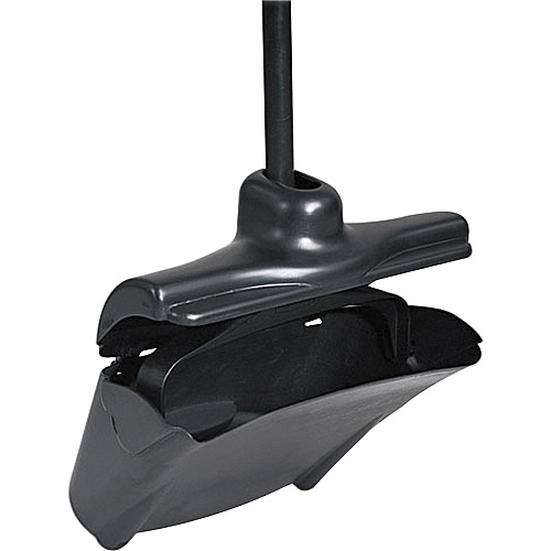 Rubbermaid Commercial Lobby Pro Upright Dust Pan Plastic - Black - 6 / Carton (253200BLACT)