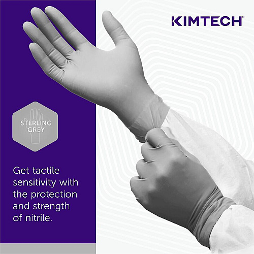 Kimberly-Clark Professional Sterling Nitrile Exam Gloves Small Size - For Right/Left Hand - Light Gray - Latex-free, Textured Fingertip, Non-sterile, Environmentally Safe - For Laboratory Application, Chemotherapy, Industrial - 200/Box - 10 / Ca (50706CT)