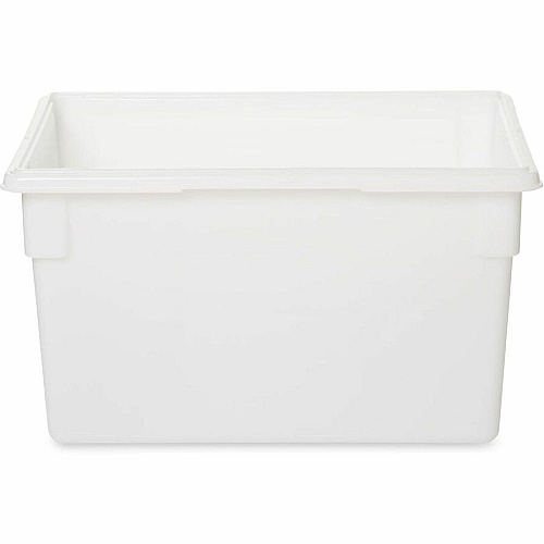 Rubbermaid Commercial 21.5-Gallon Food/Tote Boxes Transporting, Storing - Dishwasher Safe - Clear - Plastic, Polycarbonate Body - 6 / Carton (3301CLECT)