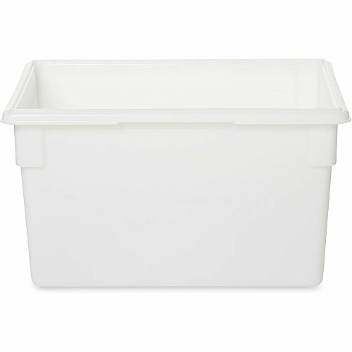 Rubbermaid Commercial 21.5-Gallon Food/Tote Boxes Transporting, Storing - Dishwasher Safe - Clear - Plastic, Polycarbonate Body - 6 / Carton (3301CLECT)