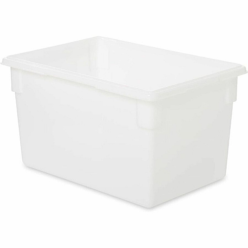 Rubbermaid Commercial 21.5-Gallon Food/Tote Boxes Transporting, Storing - Dishwasher Safe - Clear - Plastic, Polycarbonate Body - 6 / Carton (3301CLECT)