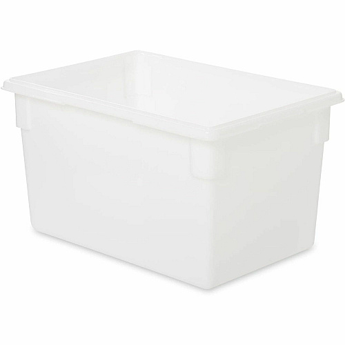 Rubbermaid Commercial 21.5-Gallon Food/Tote Boxes Transporting, Storing - Dishwasher Safe - Clear - Plastic, Polycarbonate Body - 6 / Carton (3301CLECT)