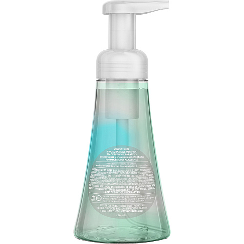 Method Foaming Hand Wash Coconut Water Scent - 10 fl oz - Pump Bottle Dispenser - Hand - Clear - 6 / Carton (01854CT)