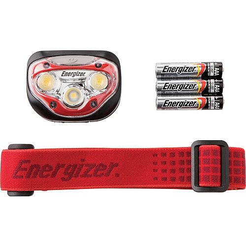 Energizer Vision HD LED Headlamp LED - 150 lm Lumen - 3 x AAA - Impact Resistant, Water Resistant, Shatter Proof - Red - 4 / Carton (HDB32ECT)