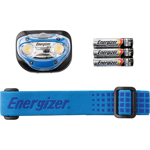 Energizer Vision LED Headlamp LED - 80 lm Lumen - 3 x AAA - Battery - Blue - 4 / Carton (HDA32ECT)