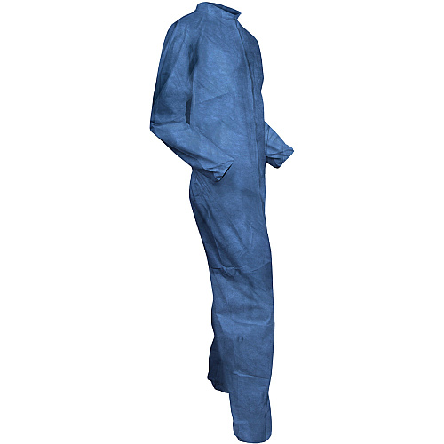 Kleenguard A60 Coveralls - Zipper Front, Storm Flap, Elastic Back, Wrists & Ankles Recommended for: Manufacturing, Maintenance, Laboratory, Emergency, Healthcare - Extra Large - Liquid, Chemical, Pathogen, Blood, Particulate, Splash Protection - Z (45004)