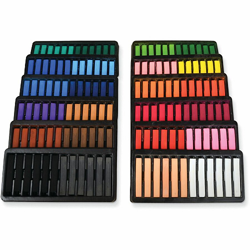Creativity Street Creativity Street Square Artist Pastels 0.4" Length - Assorted - 144 / Set (AC9750)
