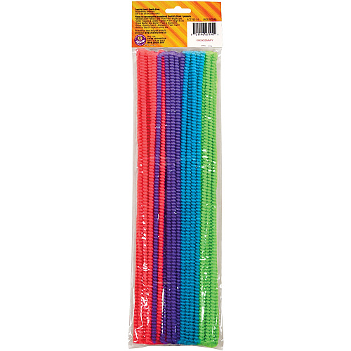Creativity Street Spiral Chenille Stems Classroom, Home, Art Project - Recommended For 4 Year - 12" Height x 0.20" Width x 0.20" Length - Assorted - 50 / Bag (AC719001)
