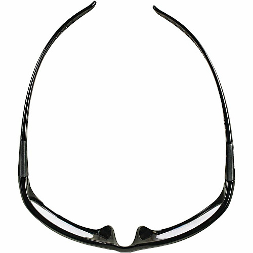 Kleenguard V40 Hellraiser Safety Eyewear Recommended for: Industrial, Manufacturing - Universal - Ultraviolet Protection - Clear Lens - Black Frame - Flex-Point Temple, Wraparound Lens, Scratch Resistant, Flex-Point Temple, Flexible, Comfortable (28615CT)