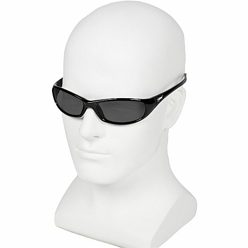 Kleenguard V40 Hellraiser Safety Eyewear Recommended for: Industrial, Manufacturing - Size Universal - Ultraviolet Protection - Smoke Lens - Black Frame - Scratch Resistant, Flex-Point Temple, Flexible, Comfortable, Flex-Point Temple, Wraparound (25714CT)
