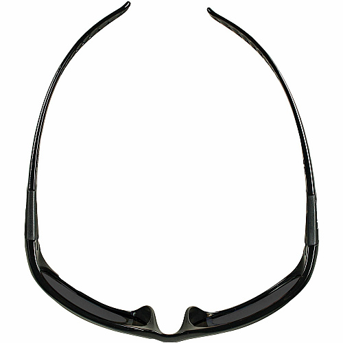 Kleenguard V40 Hellraiser Safety Eyewear Recommended for: Industrial, Manufacturing - Size Universal - Ultraviolet Protection - Smoke Lens - Black Frame - Scratch Resistant, Flex-Point Temple, Flexible, Comfortable, Flex-Point Temple, Wraparound (25714CT)