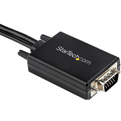 StarTech.com 6 ft. (1.8 m) VGA to HDMI Adapter - USB-Powered - 1080p 6 ft HDMI/USB/VGA Video Cable for Monitor, Video Device, Projector, Desktop Computer, Notebook, TV, Home Theater System, HDTV - First End: 1 x 19-pin HDMI 1.4 Digital Audio/V (VGA2HDMM6)