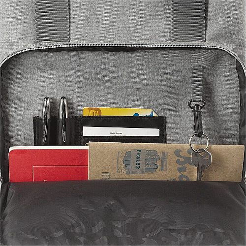 Solo Re:claim Carrying Case (Backpack) for 15.6" Notebook - Gray Bump Resistant, Damage Resistant - Shoulder Strap, Luggage Strap, Handle - 16.5" Height x 12.3" Width x 6.8" Depth - 1 Each (UBN76010)