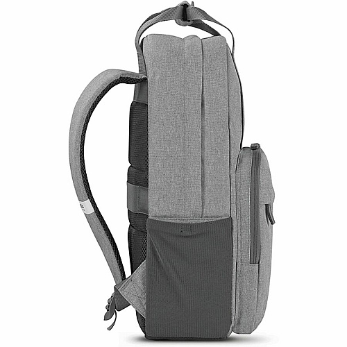 Solo Re:claim Carrying Case (Backpack) for 15.6" Notebook - Gray Bump Resistant, Damage Resistant - Shoulder Strap, Luggage Strap, Handle - 16.5" Height x 12.3" Width x 6.8" Depth - 1 Each (UBN76010)