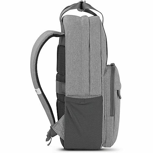 Solo Re:claim Carrying Case (Backpack) for 15.6" Notebook - Gray Bump Resistant, Damage Resistant - Shoulder Strap, Luggage Strap, Handle - 16.5" Height x 12.3" Width x 6.8" Depth - 1 Each (UBN76010)