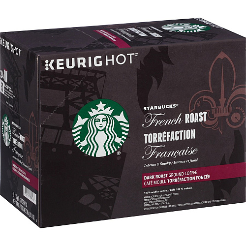 Starbucks K-Cup French Roast Coffee Dark - K-Cup - French Roast - 24 / Box (12434813)