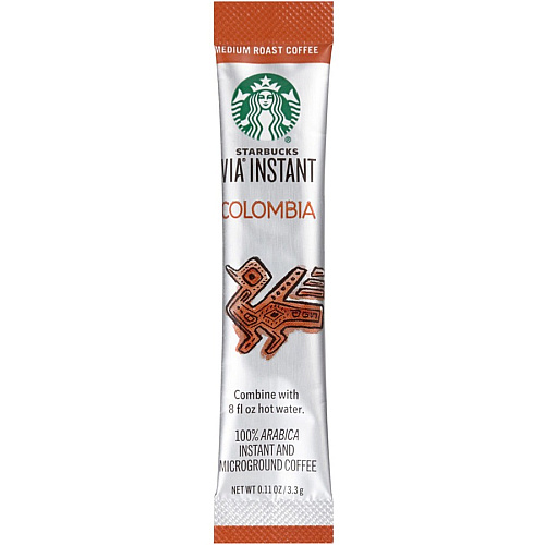 Starbucks VIA Ready Brew Colombia Coffee Medium - 0.1 oz - Colombia - 8 / Box (12407839)