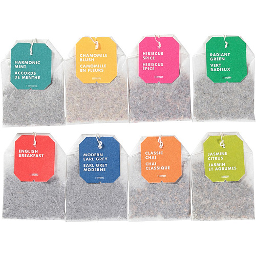 Starbucks Teavana Assorted Flavor Collection Black Tea, Green Tea, Herbal Tea Bag 16 / Carton (12434034)