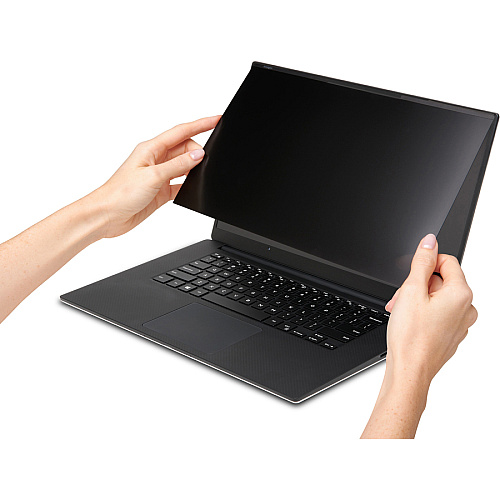 Kensington MagPro 15.6" (16:9) Laptop Privacy Screen with Magnetic Strip For 15.6" Widescreen LCD Notebook - 16:9 - Fingerprint Resistant, Scratch Resistant, Damage Resistant - Polyethylene Terephthalate (PET) - Anti-glare - 1 Each - TAA Compli (K58353WW)