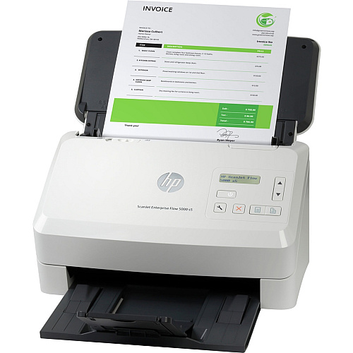 HP Scanjet Enterprise Flow 5000 S5 Sheetfed Scanner - 600 dpi Optical 48-bit Grayscale - 65 ppm (Mono) - 65 ppm (Color) - Duplex Scanning - USB (6FW09A)