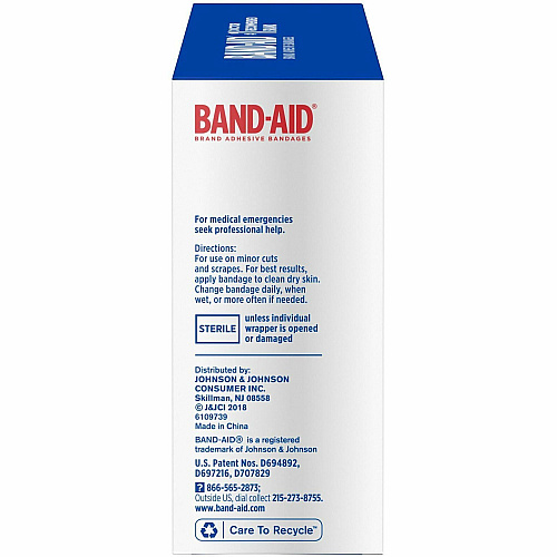 Band-Aid Flexible Fabric Adhesive Bandages 1" Length - Beige - Fabric - 100Box - 12 / Carton (4444CT)
