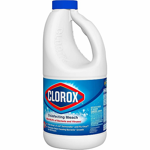 Clorox Disinfecting Bleach Concentrate - 43 fl oz (1.3 quart) - Regular Scent - Disinfectant, Deodorize - Clear - 1 Each (32260)