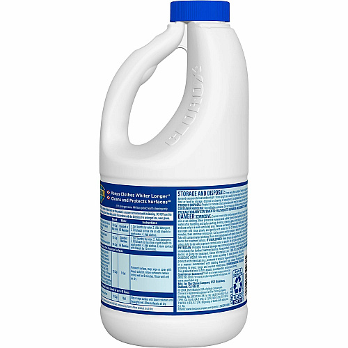 Clorox Disinfecting Bleach Concentrate - 43 fl oz (1.3 quart) - Regular Scent - Disinfectant, Deodorize - Clear - 1 Each (32260)